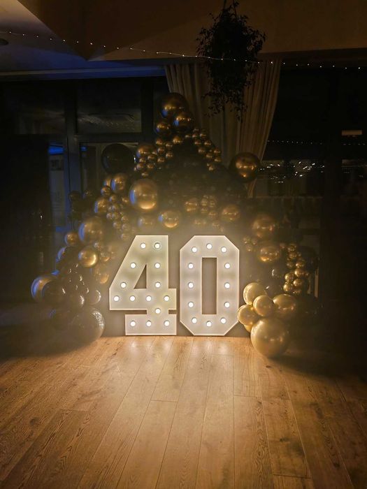 Cyfry LED urodzinowe podświetlane świecące 100 cm wynajem