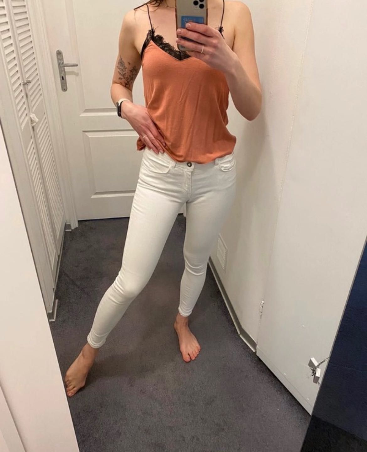Miss selfridge białe rurki jeansy 36 S skinny
