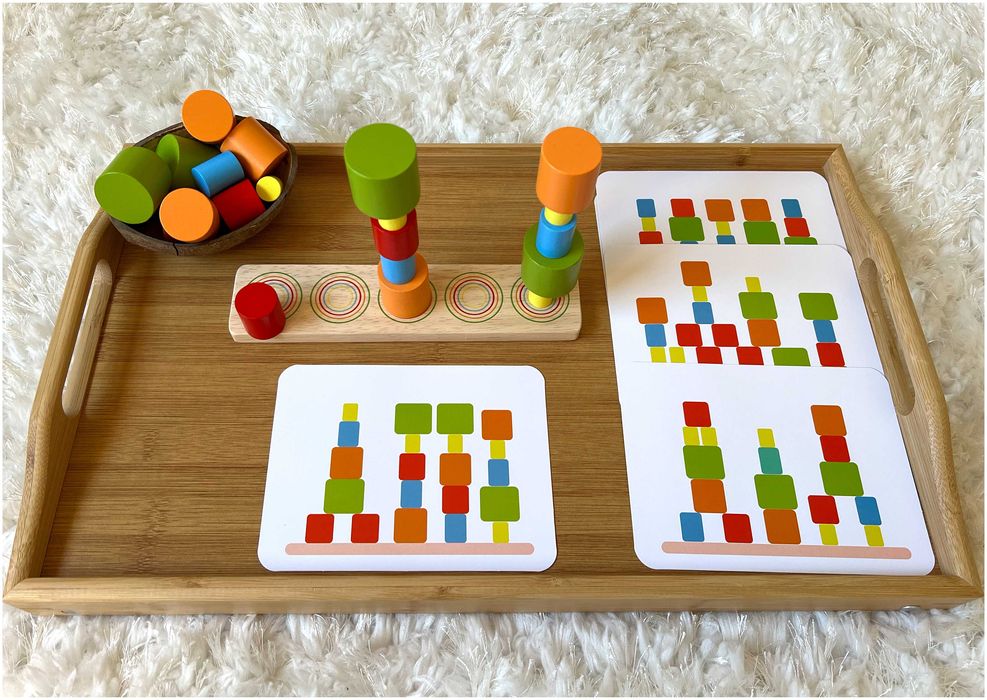 Jogo de Empilhar - Blocos de Madeira