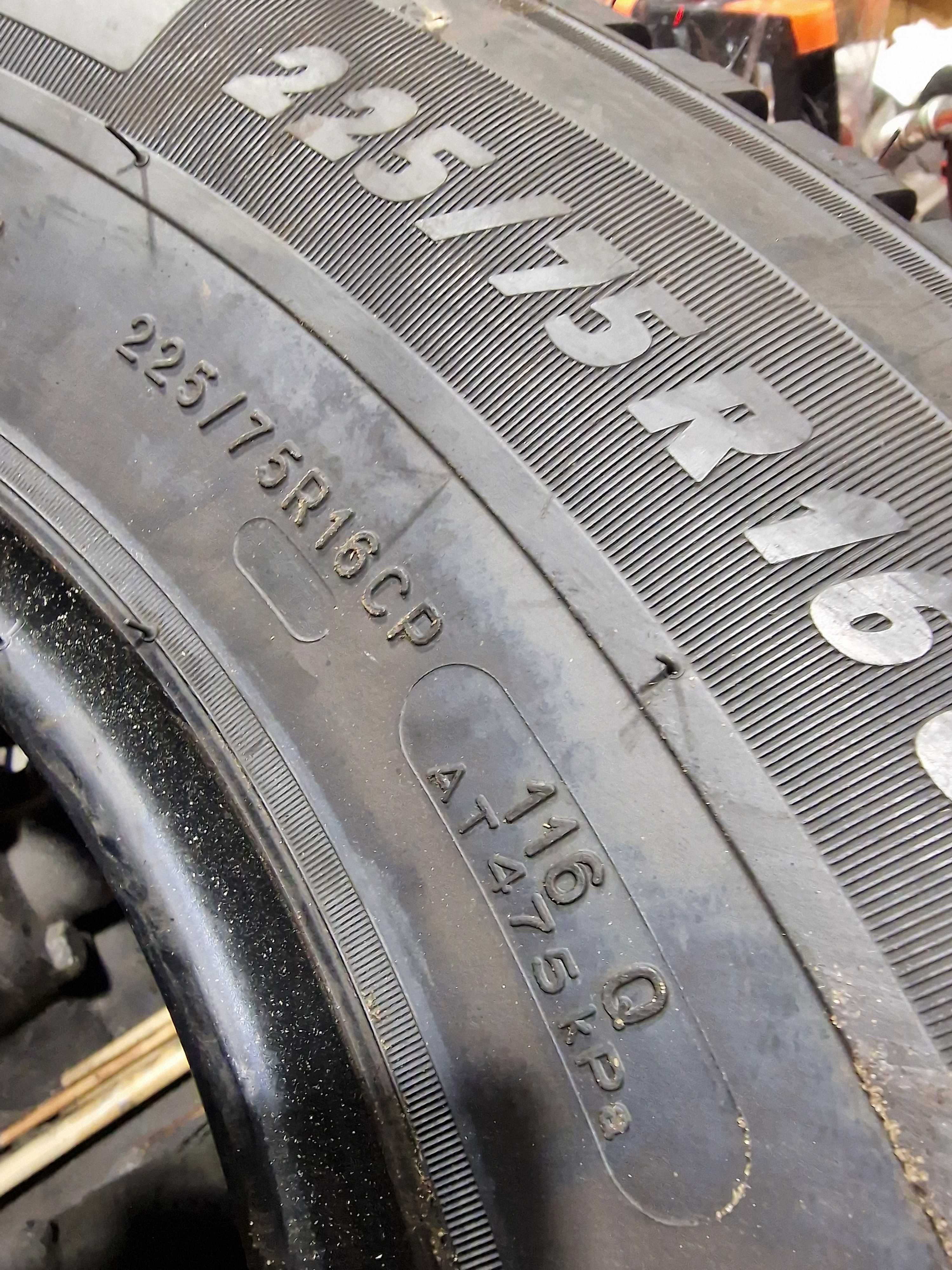 225/75/16 c Michelin agilis Całoroczne super kpl demo 99,9% b. z 21r.