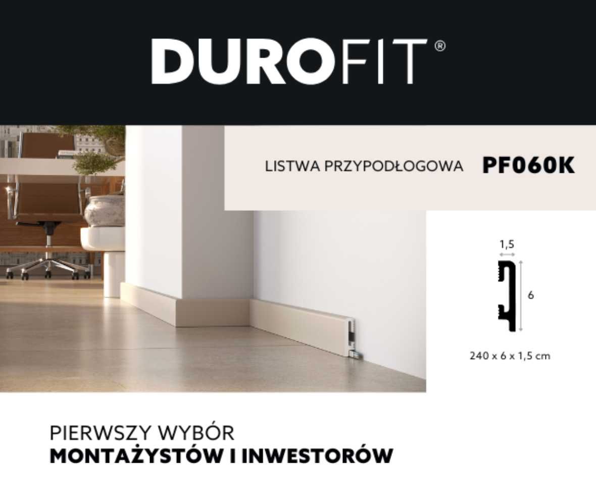 Listwa podłogowa DuroFit KASZMIR BIAŁA listwy przypodłogowe VOX Espumo