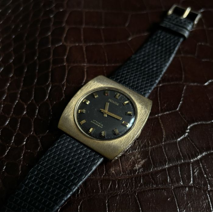 Zegarek vintage provita pasek z jaszczurki