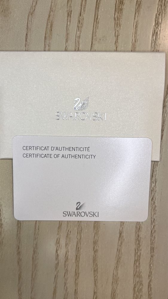 Серьги Swarovski с сертификатом подлинности