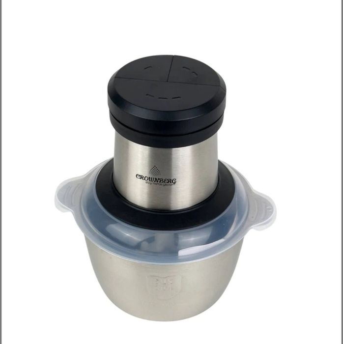 Подрібнювач кухонний Crownberg СВ-8987 2л Метал Блендер для дому із ча