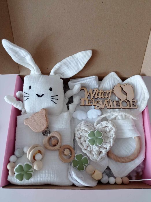 Zestaw Prezentowy baby shower narodziny chrzest prezent baby box