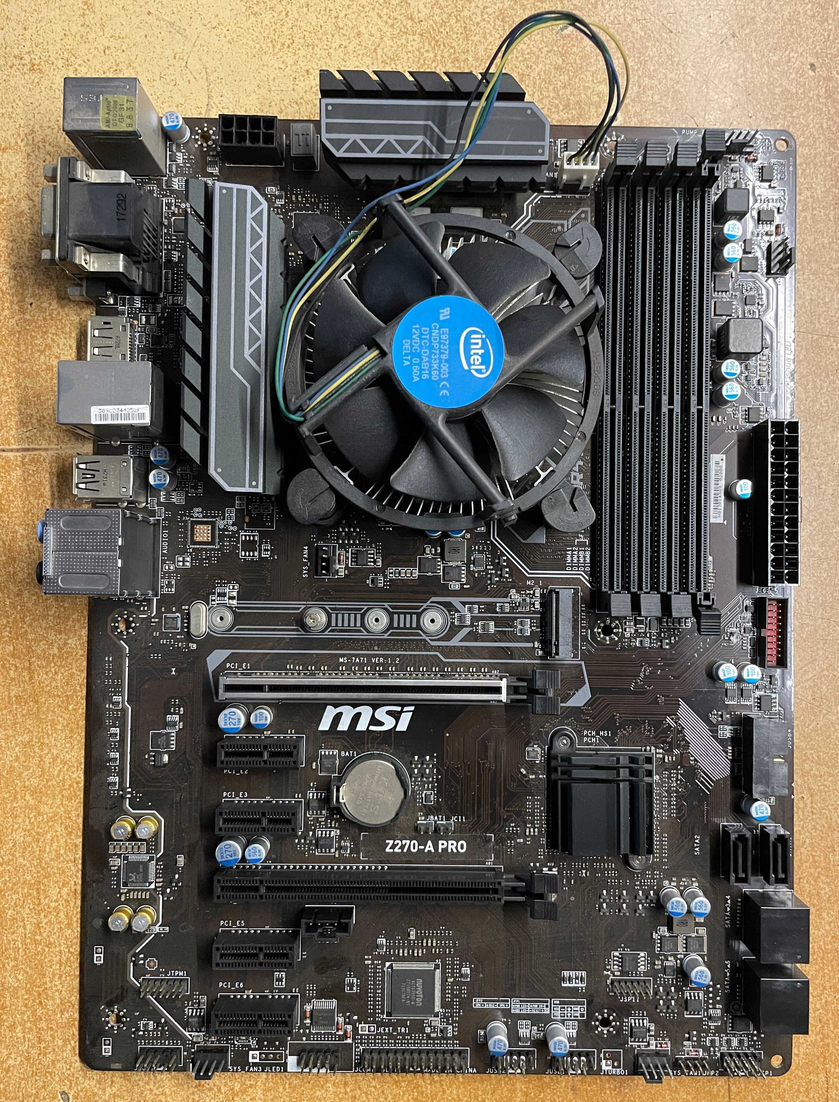 Płyta główna ATX MSI Z270-A PRO + Celeron G3900 2.80 GHz - gwarancja