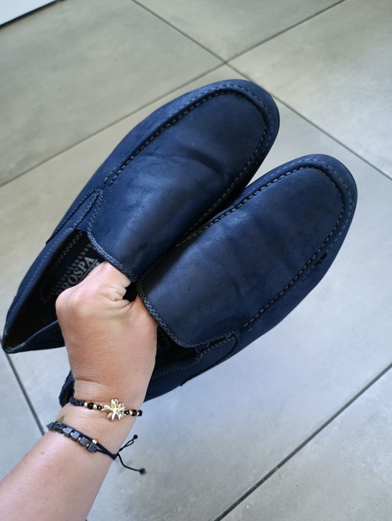 Męskie mokasyny espadryle 43