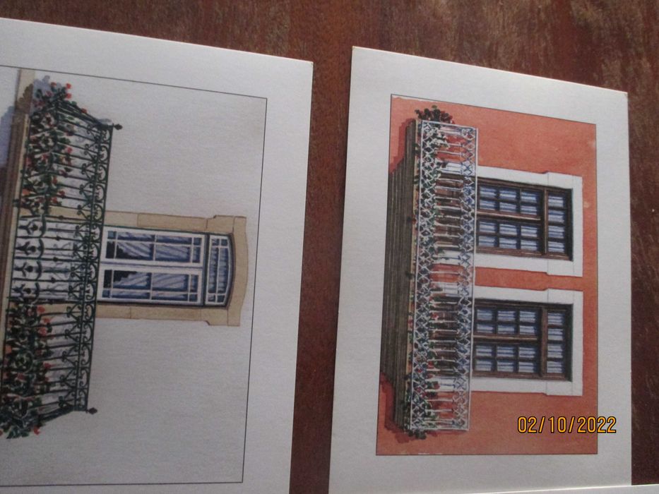 16 Postais c/ aguarelas de A. Borges - edi. da.C.M. de Carregal do Sal