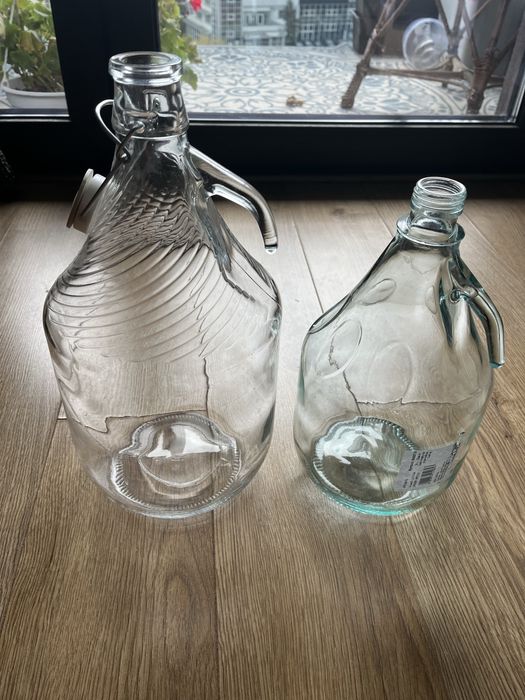 Balon butla słoik gąsior dama 2 szt 5 l i 3 l dodatki