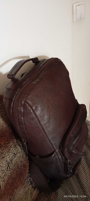 Mochila nova em pele-Dakar adventure