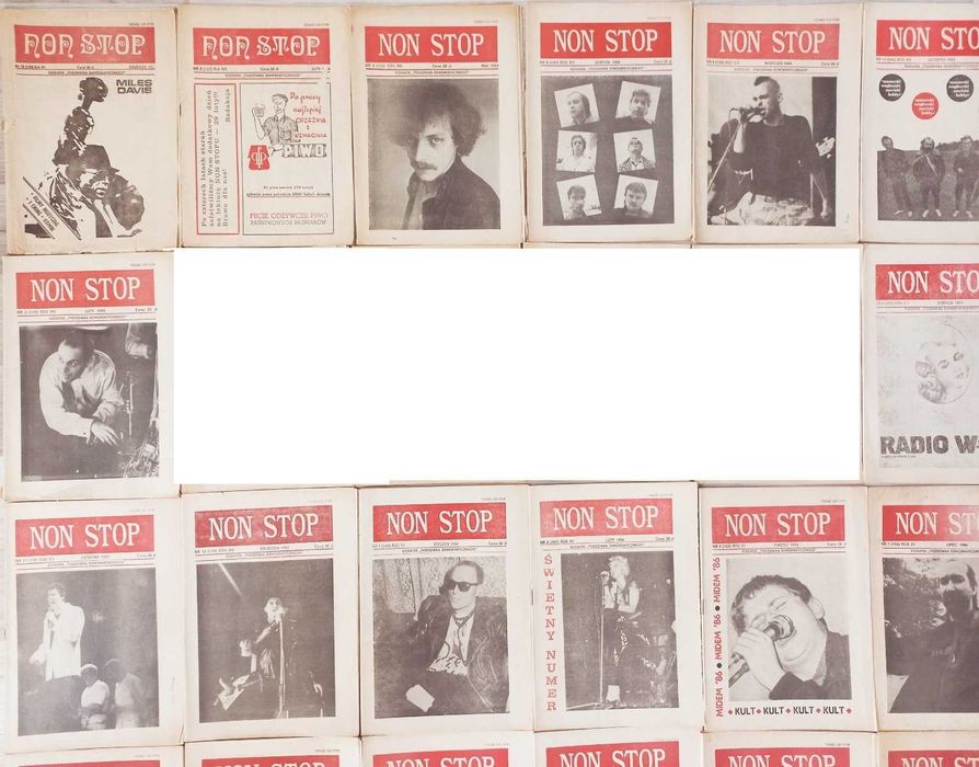 Non Stop - zestaw 30 magazynów muzycznych z lat 1983-87