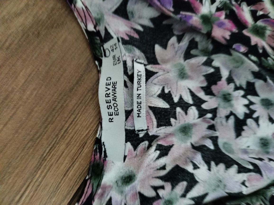 Urocza sukienka kwiaty Reserved 42 XL