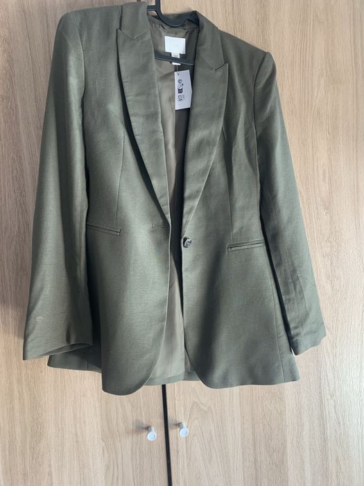 Blazer linho, verde novo com etiqueta