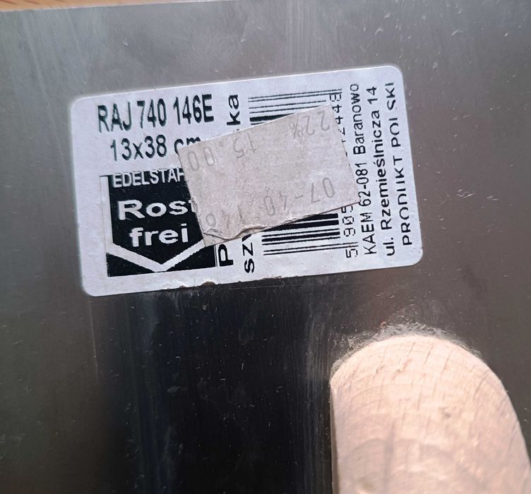 Paca tynkarska nierdzewna