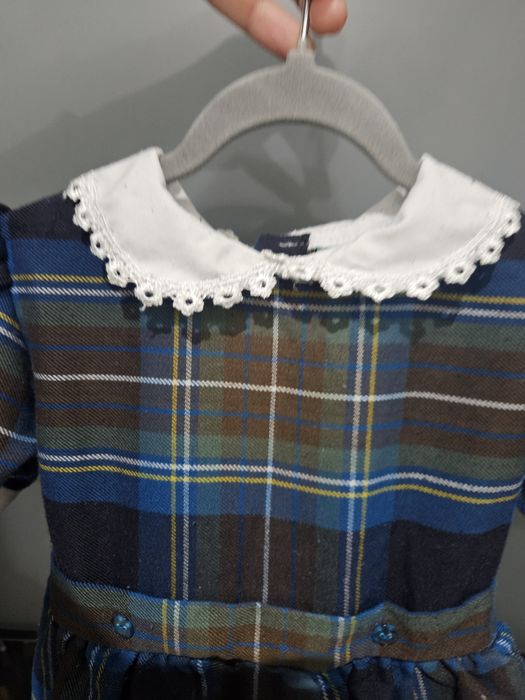 Śliczna sukienka vintage rozmiar 12-18 miesięcy/80-86cm.