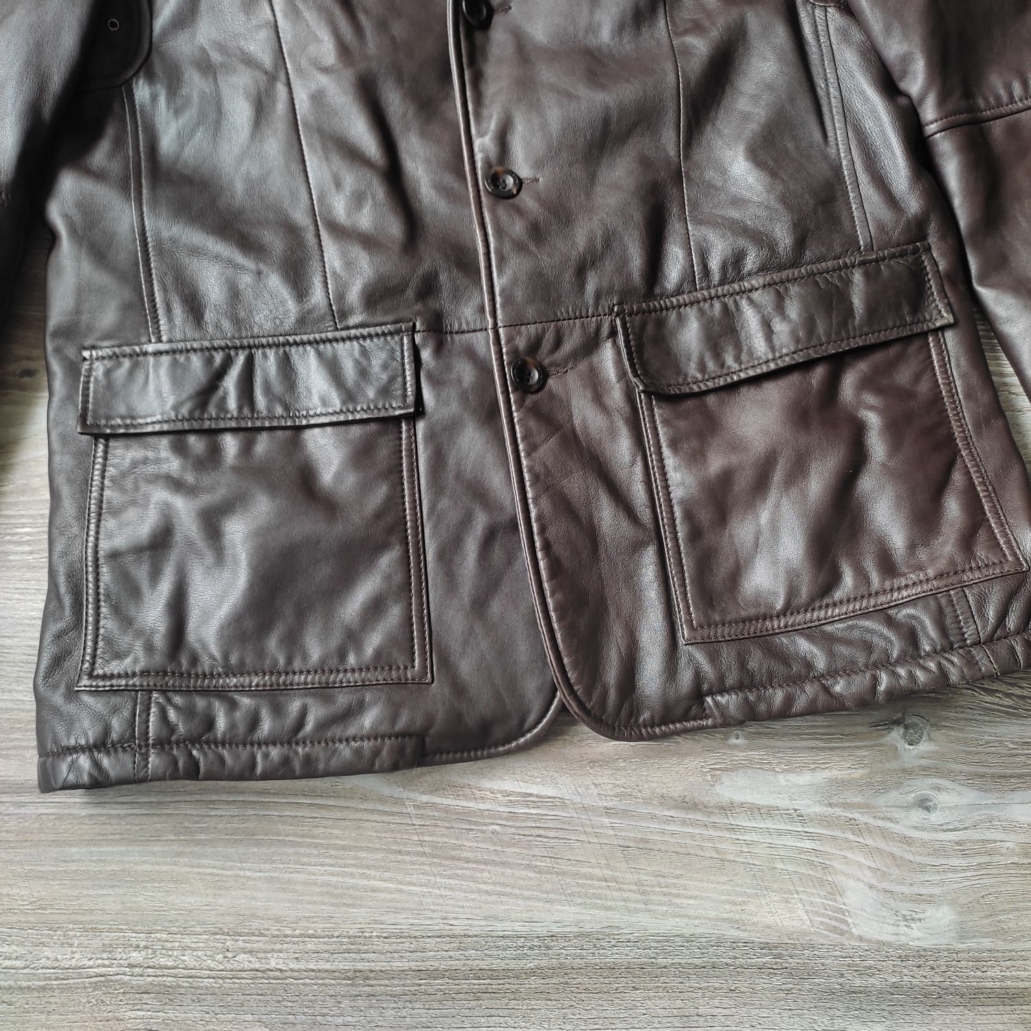 Кожаная мужская куртка пальто strellson wallenstein leather jacket