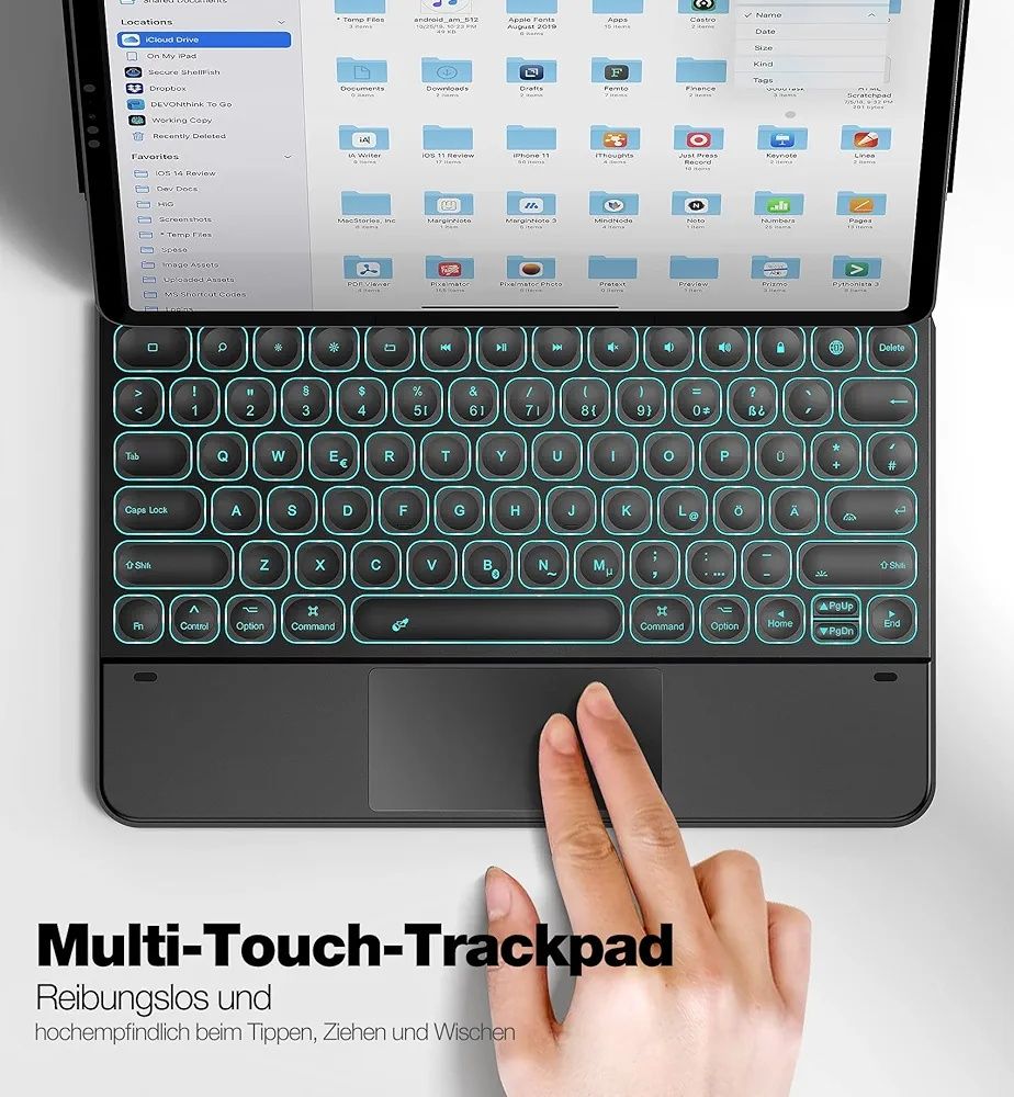 Etui z klawiaturą qwertz iPad Pro 12.9 2018/2020/2021 Dracool Magnetic
