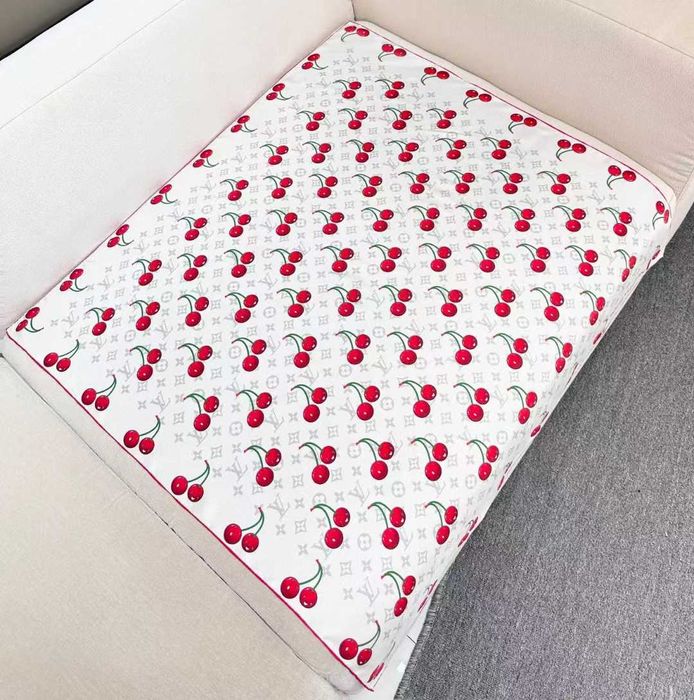 lv wiśnia dama biały szalik szalek