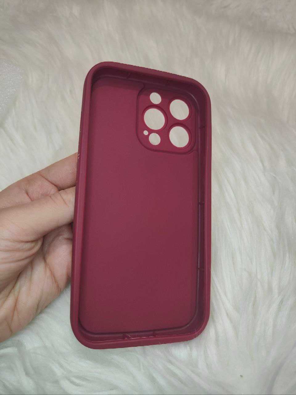 Plecki Etui Case Silikonowe Obudowa Burgundowy Case do iphone 13 Pro