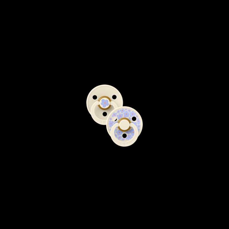 Smoczki kauczukowe BIBS STUDIO COLOUR 2-PACK Jasmine&Ivory 6-18 miesię