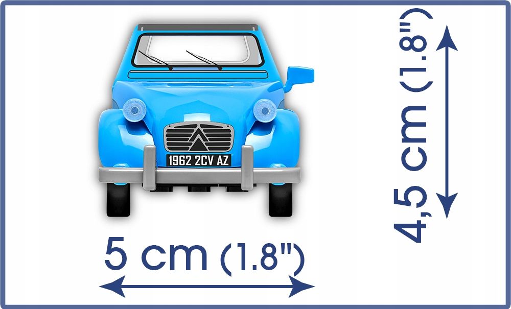 Klocki Cobi 24511 Samochód Citroen 2Cv Az Pojazd  Auto Autko 82 El