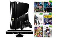 Konsola Microsoft Xbox 360 Slim 250GB + kinect + pad + 6 gier