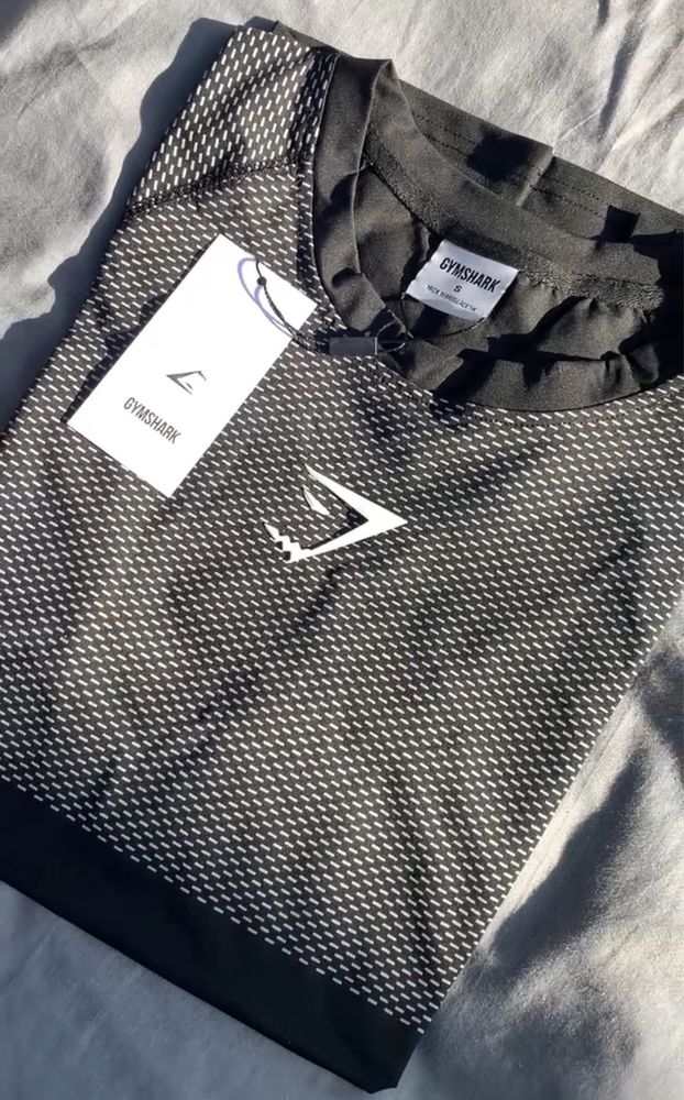 GymShark Onyx v5.0 сіра ( S, M, L ) футболка компресійна, рашгард