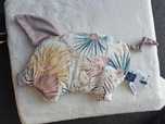 Poduszka Sleepy Pig Velvet BOHO PALMS LIGHT