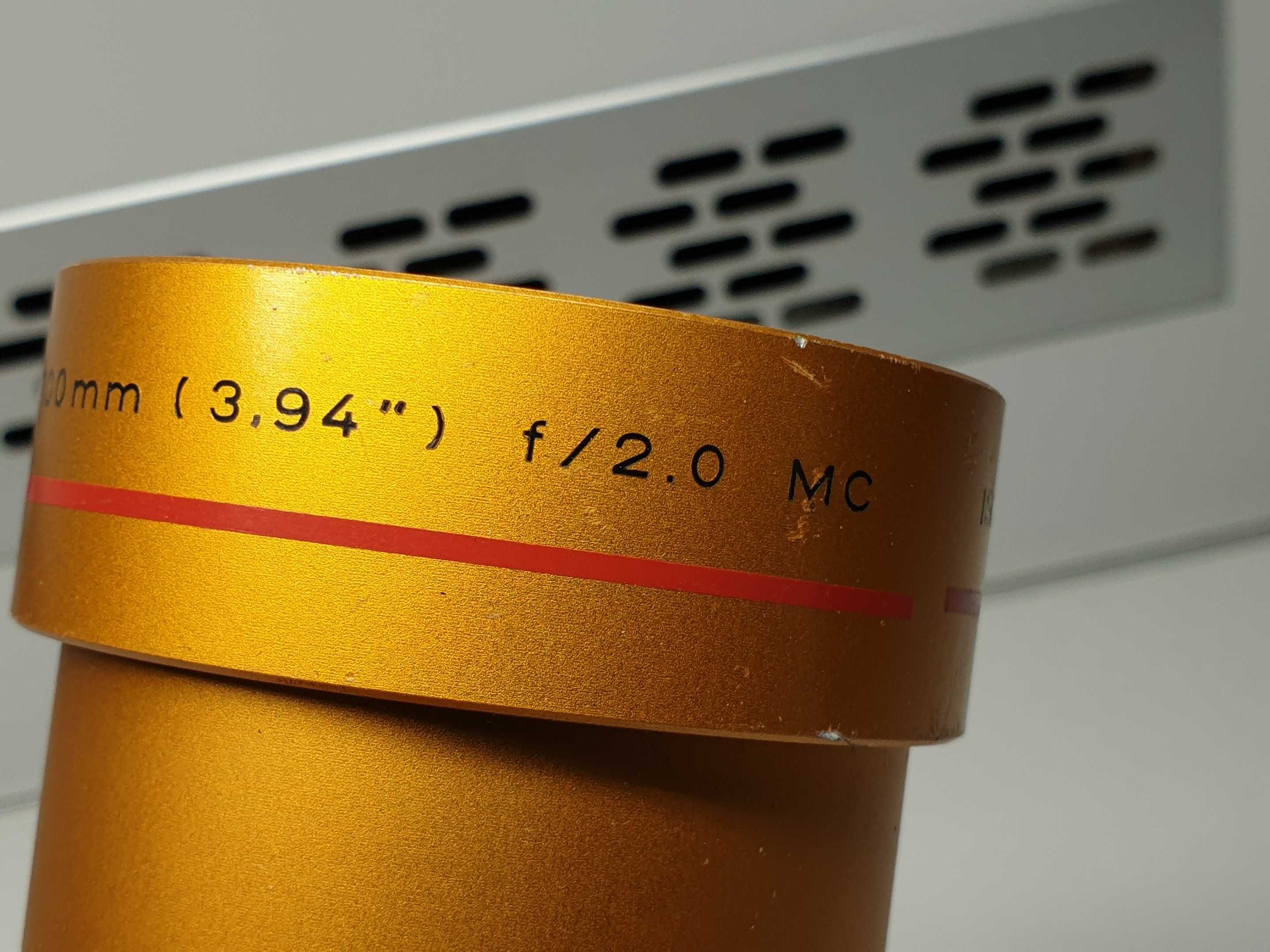 Obiektyw projektora kinowego ISCO Optic 100mm F/2 Ultra MC 70/35mm