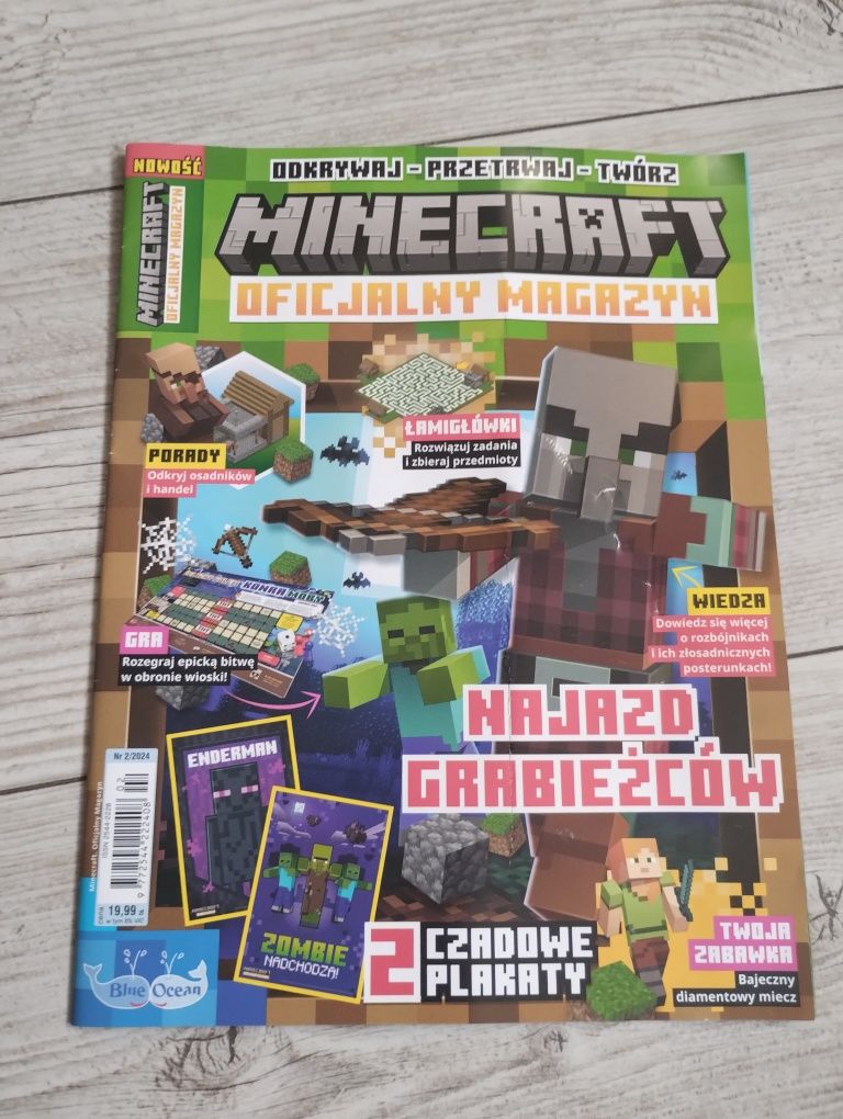 Magazyn Lego Minecraft Oficjalny Magazyn 02/2024