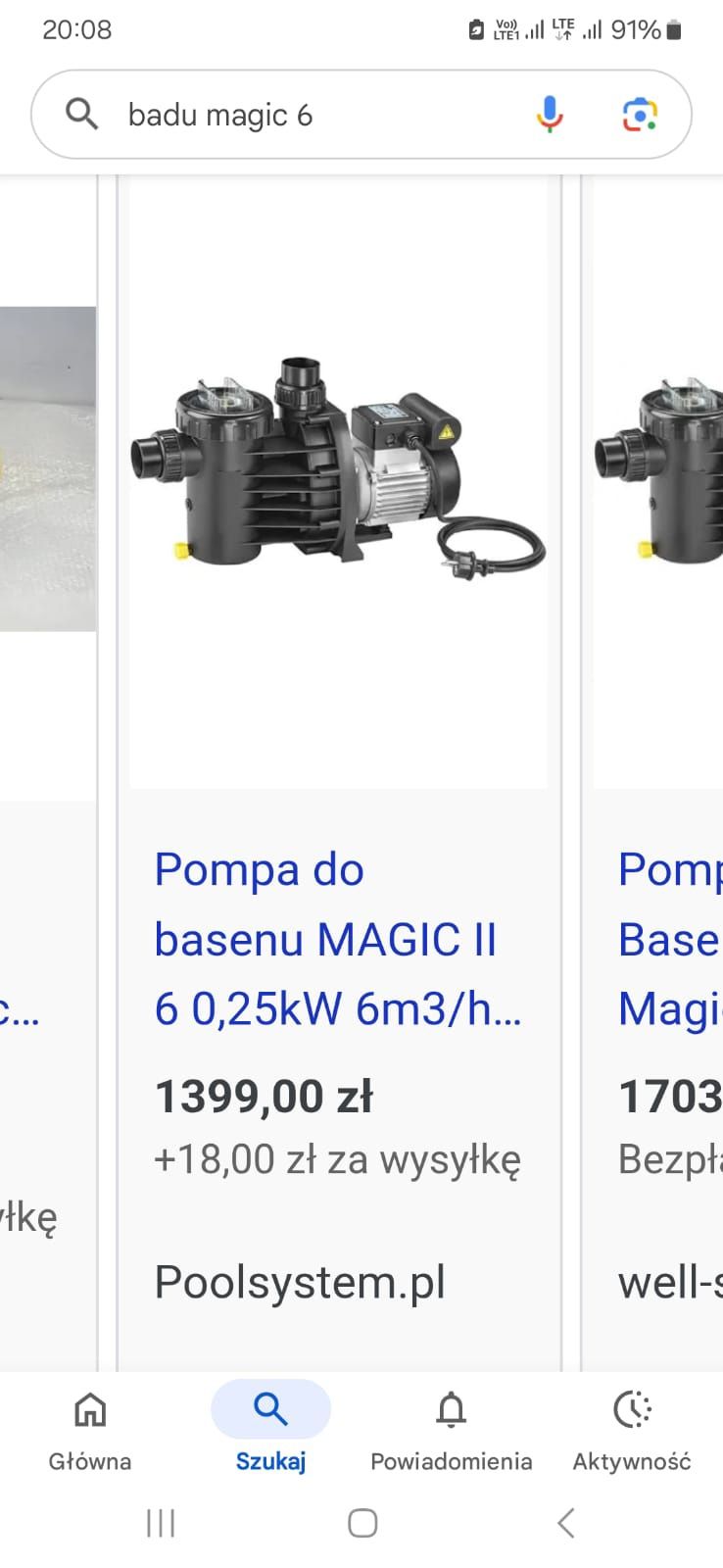Filtr piaskowy  basenowy z pompą zawór wielodrogowy