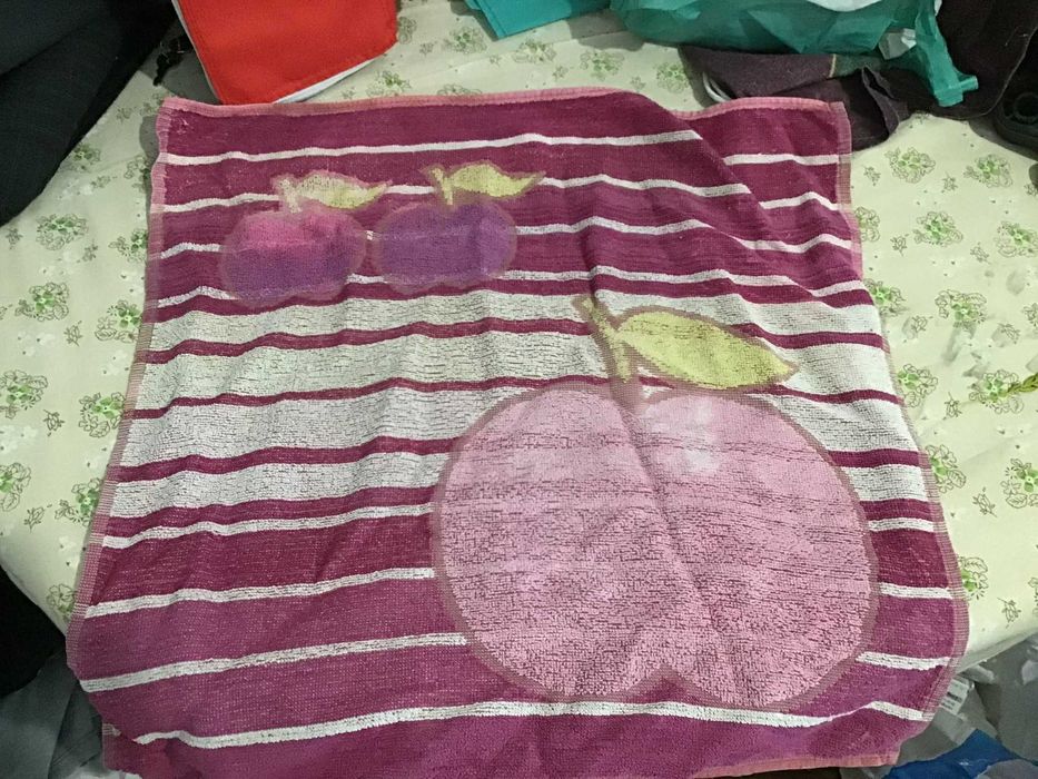 toalha de maos para cozinha roxa