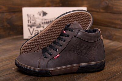 Мужские зимние ботинки Levi's Мужские зимние кожаные кроссовки Levi's