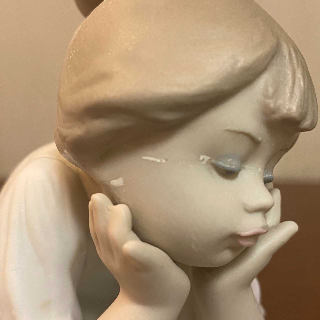 Фарфоровая статуэтка Lladro «Нечего делать». Дефект. Читайте описание.