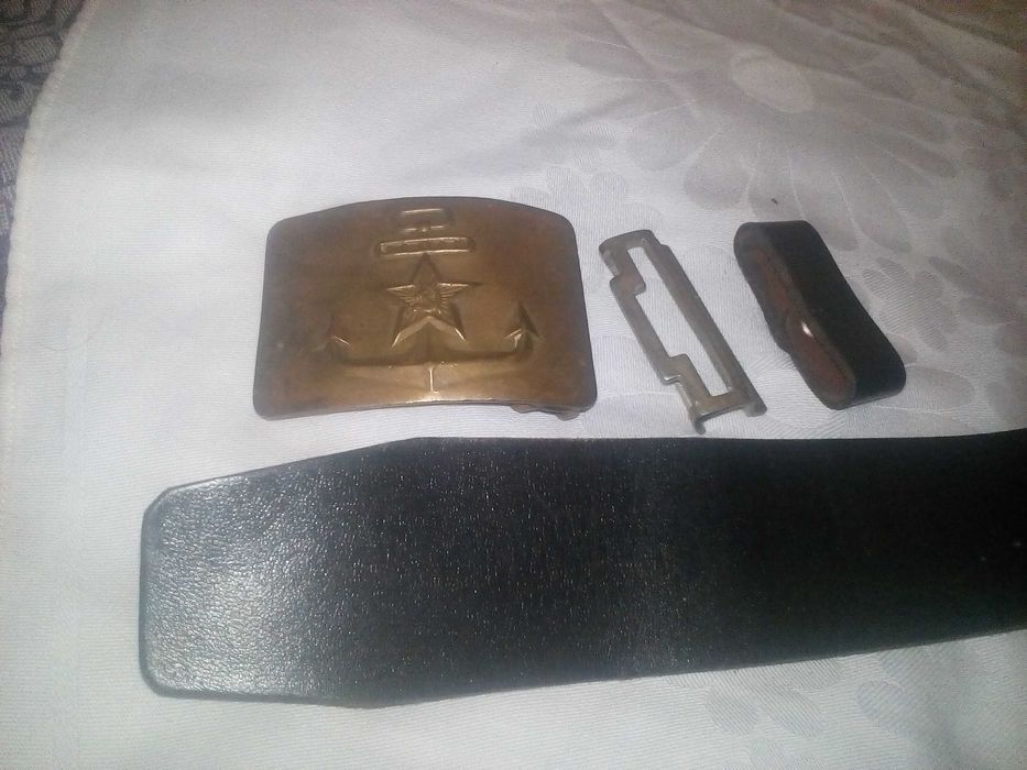 Ремень кожаный ВМФ морской ссср