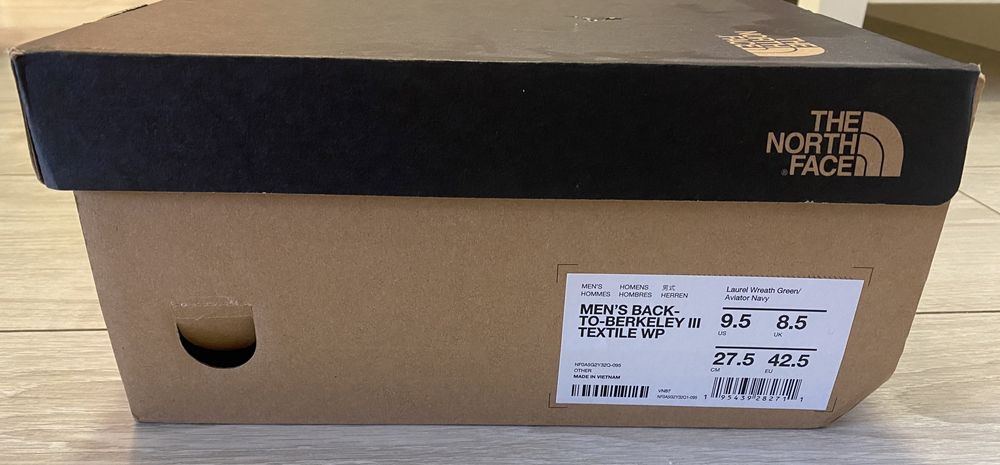 Черевики The North Face Back To Berkeley III 42.5 | 27.5 см | Зелений