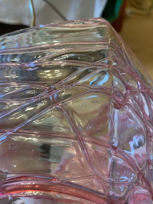 Szklany lampion/wiaderko na lód z metalowym uchwytem metoda bąbelkowa