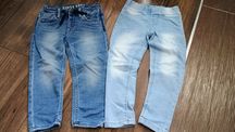 Spodnie jeans zestaw 98 104 H&M legginsy treginsy i softy