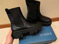 Ботинки челси из натуральной кожи демисезонные Braska