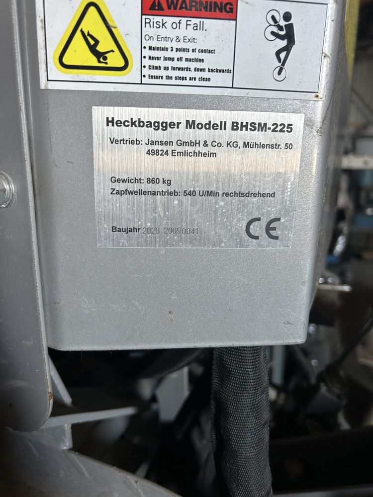 Koparka tylna Jansen BHSM-225