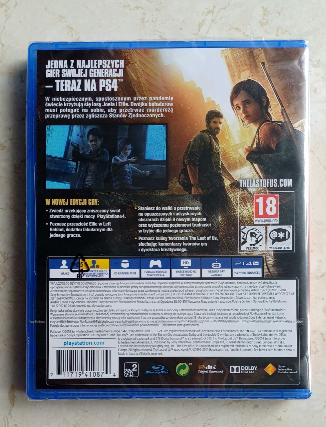 The Last Of Us Remastered Ps4/Ps5 nowa