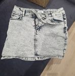 Spódniczka jeans szara