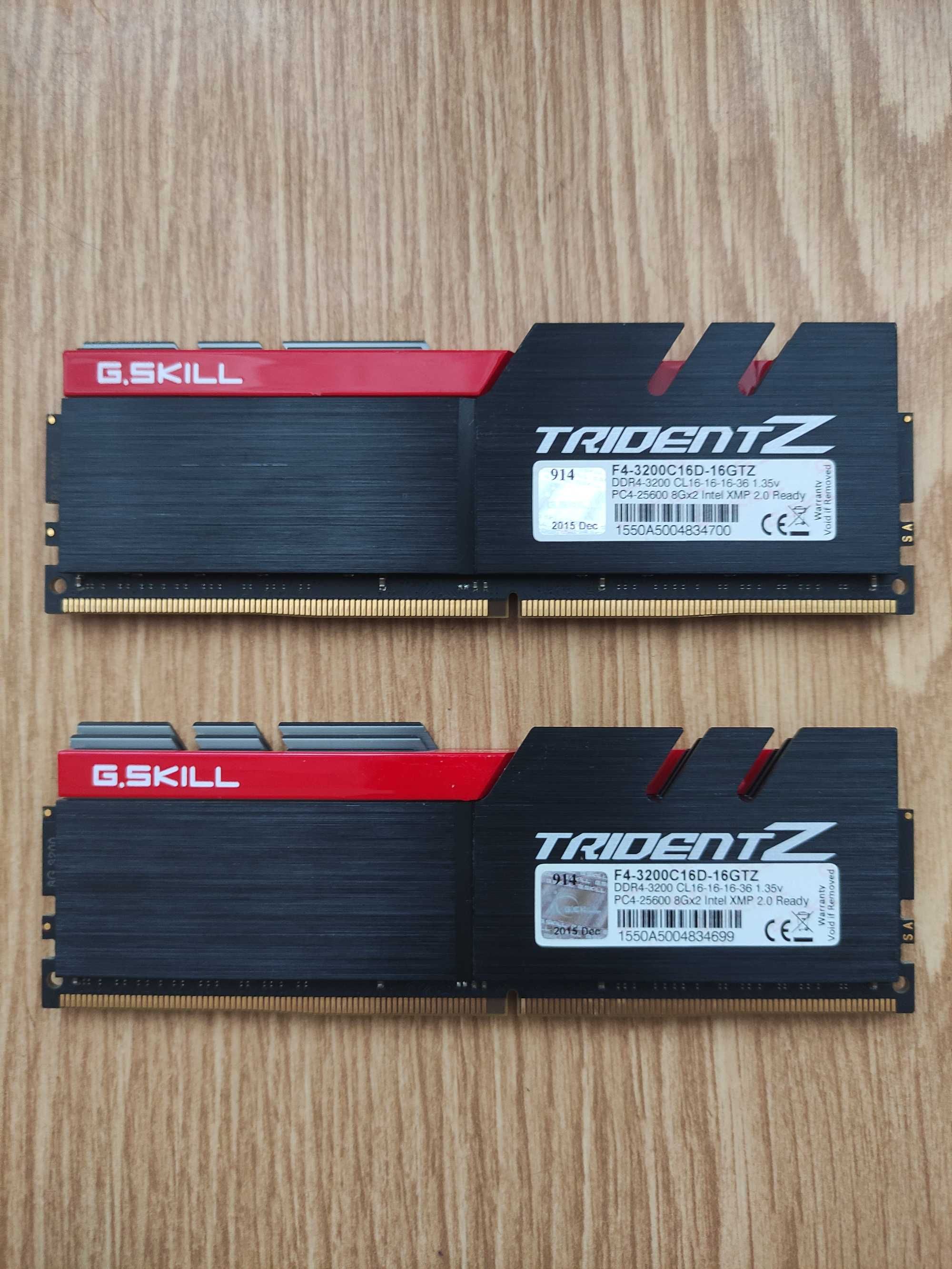 Оперативна пам'ять DDR4 G.Skill Trident Z 16GB (8x2) 3200 MHz CL16 USA