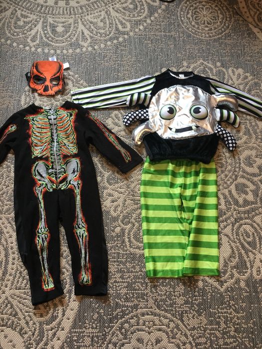 Карнавальний костюм павука,скелета на halloween