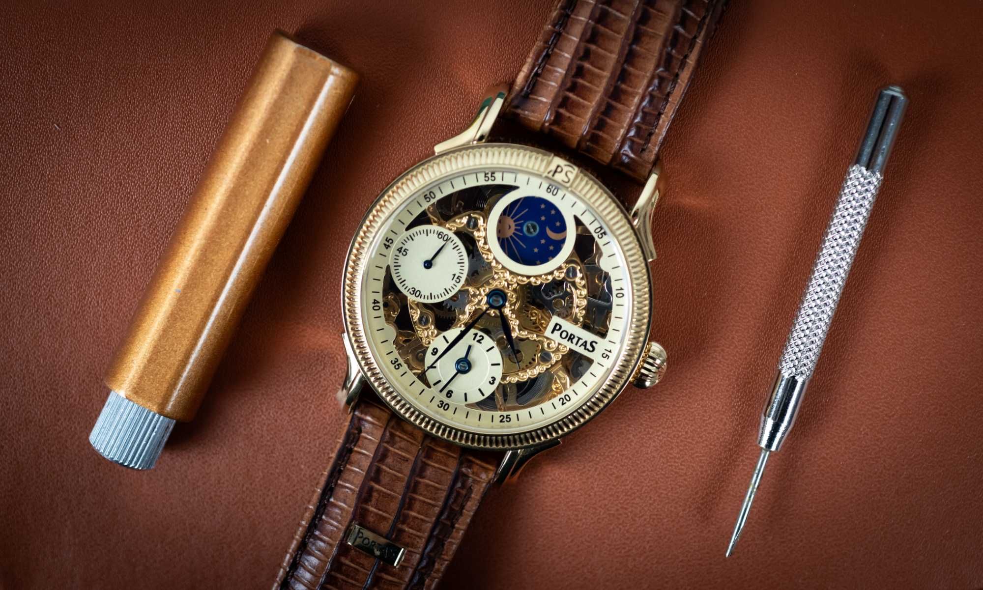 NOWY Zegarek PORTAS PS20I-9730-0DE Dual Time