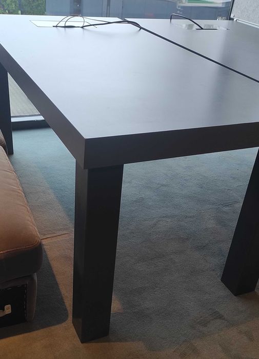 Stół konferencyjny, Biurko, antracyt, masywny, solidny, 2 sztuki