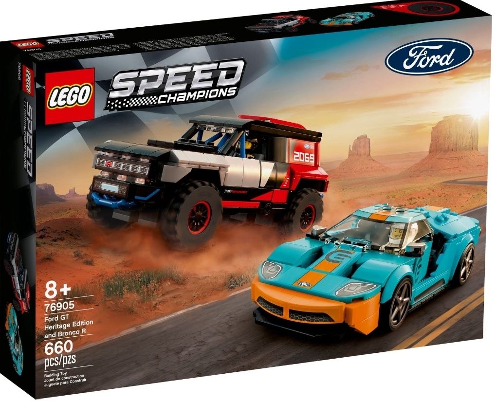 LEGO 76905 Speed Champions - Ford GT Heritage Edition i Bronco R