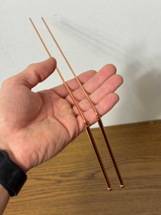 Dwie Rurki Miedziane 100% MIEDŹ ! Do Szukania Wody Żył Wodnych + EBOOK