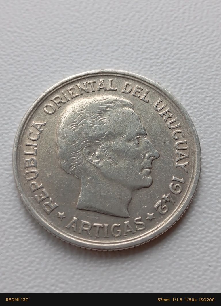 Сомали 1 Сомало 1950 серебро.
