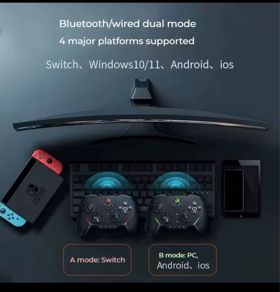 kontroler gier komputerowych Ns Android Ios Switch Bigbigwon Xunlong